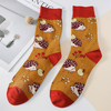 artisan crafted women s Zebra Bee Hedgehog Cow Pattern Cartoon Funny Socks Animal Printed Fashion Casual Colorful Crew Cotton 