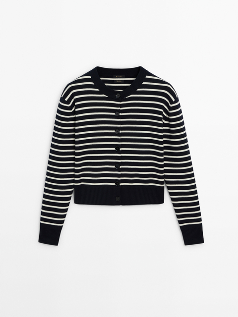 dropshipping Ethereal MD massidutti spring new style of women s casual commuter style striped slim fit crew neck sweater 