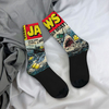  Autumn Winter Fashion Unisex Jaws Edition Comic Book Cover Socks Non slip Basketball 
