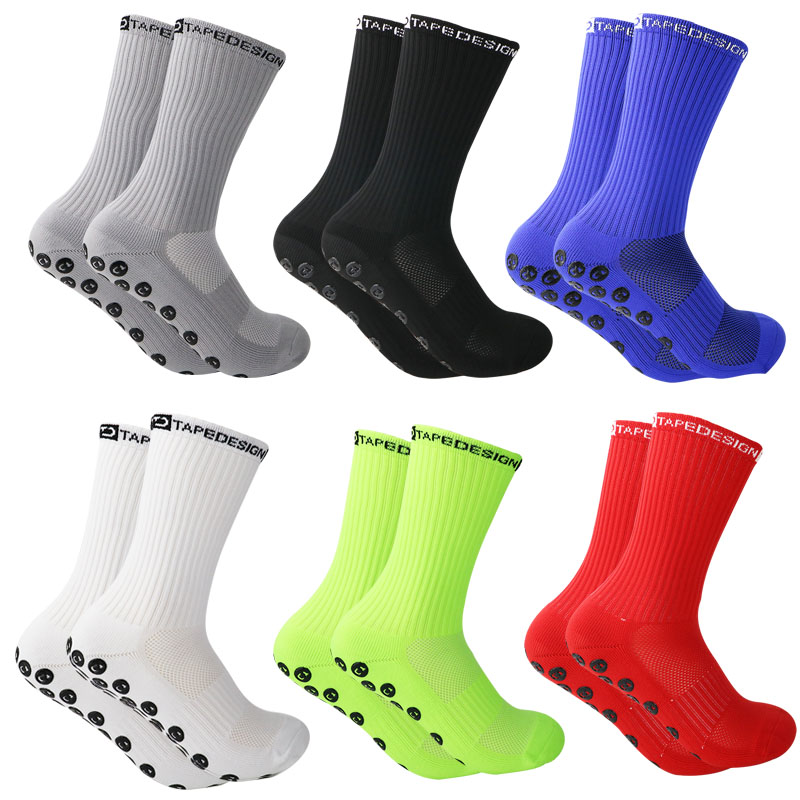  Men and Women New Football Socks Sports Socks Non slip Silicone Bottom Soccer Basketball Grip 