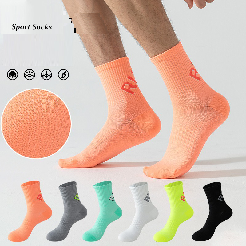 small batch orders Running Socks Unisex women Middle Tube Quickly Dry Outdoor Sports Marthon Bike Riding Fitness Training Crew 