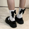 bulk buying Calcetas women Socks Spring Summer White Cute Harajuku Sweet Style Bowknot Female Short Crew Socks Girl Gift 