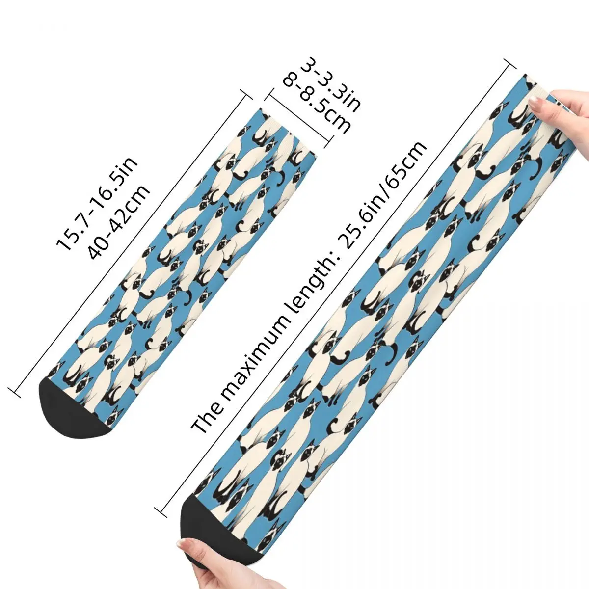 Trending Siamese Cats Looking At You Socks Male women Spring Stockings 