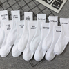 Packaging Customization Cotton Ruffles Ankle Socks women Cute Korean Stocking Girl Spring Black White Middle Tube 