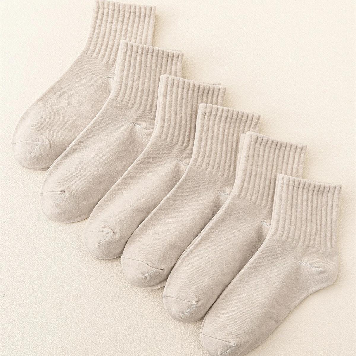 New Product Unisex Casual Socks Solid Fashion Versatile Socks Breathable Comfy Crew Sock Casual Sports Socks For 
