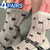 Chinese Manufacturer Thin Hollow Dot Socks women Sweet Bowknot Summer Hollow Out Mesh Breathable Girls Crew Loose Middle Tube 