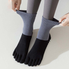 premium quality women Pilates Five Toe Socks Cotton Silicone Non slip Crew Yoga Socks Elasticity Sports Fitness Ballet Dance 