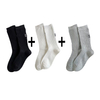 made-to-order Retro women Cotton Loose Socks Autumn Winter Knitting Solid Color Long Black Pink Korean Student Girls 