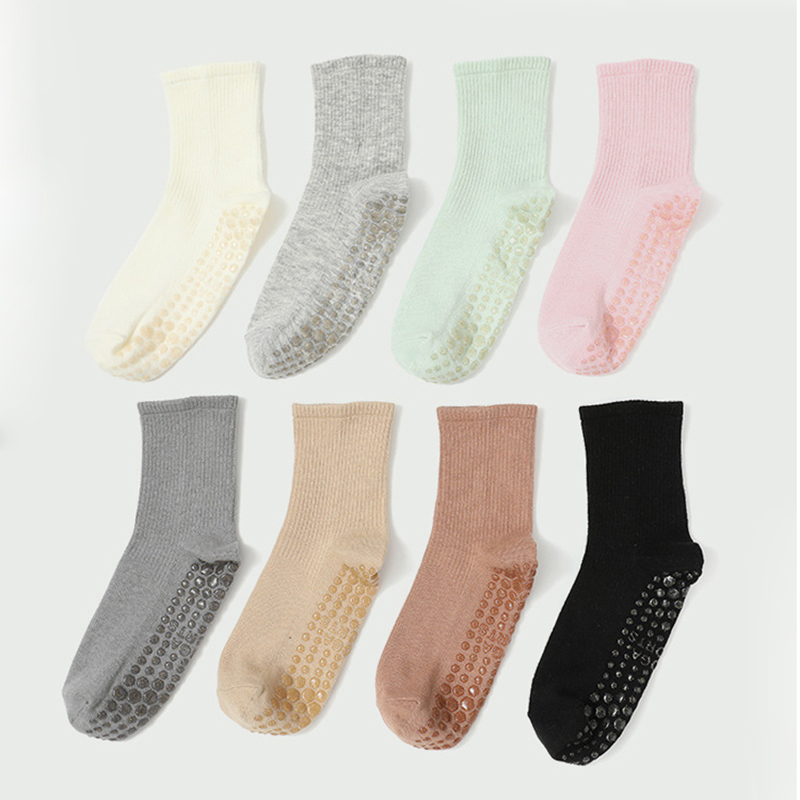 trendy item Yoga Socks women Dot Silicone Cotton Non slip Grip Pilates Crew 