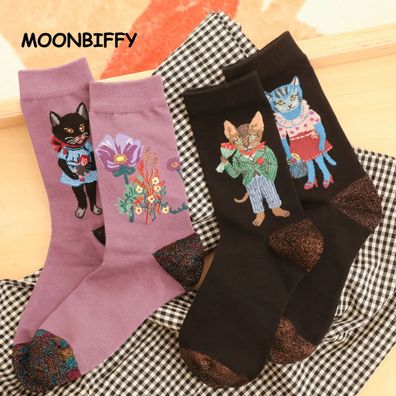 Packaging Customization Sports Socks For women In Autumn Winter Thickened Insulation Medium Tube Cotton Socks Outdoor Camping 