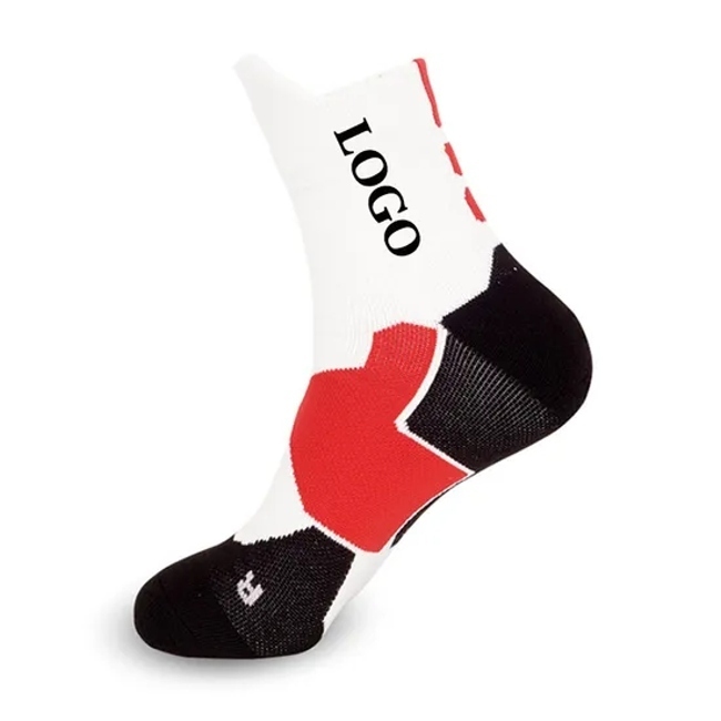 Customized Logo Good Quality Sports Football Basketball Socks Fashion Running Crew Socks for Men Women