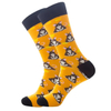 Customized Wholesale Logo Design Bamboo Socken Chaussette High Quality Fashion Colorful Happy Funny Crew Cotton Men Socks