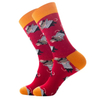 Customized Wholesale Logo Design Bamboo Socken Chaussette High Quality Fashion Colorful Happy Funny Crew Cotton Men Socks