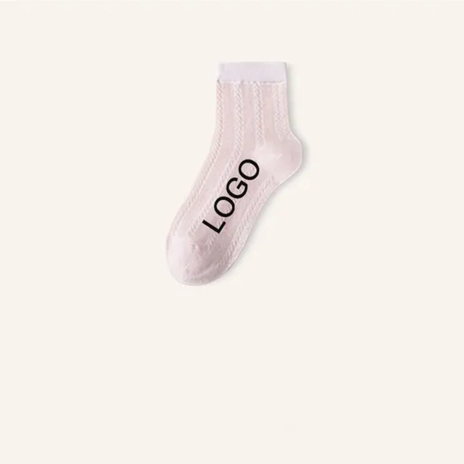 2024 Hot Sell in American Cotton Women Men Casual Crew Socks High Quality Custom Logo Crew Socks