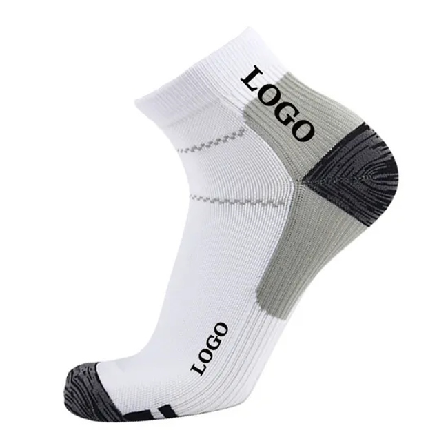 Custom Personalized Logo Made Printed Nylon Material Crew Sublimated Men and Women Sports Sock