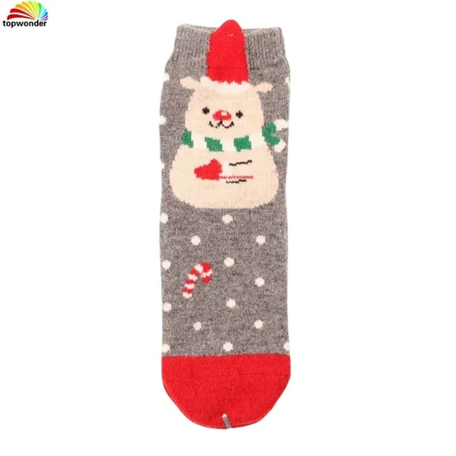 Customize All Sorts of Thick Warm Terry Winter Thermal Wool Sock Cozy X-Man Christmas Sock in Many Designs, Colors and Sizes