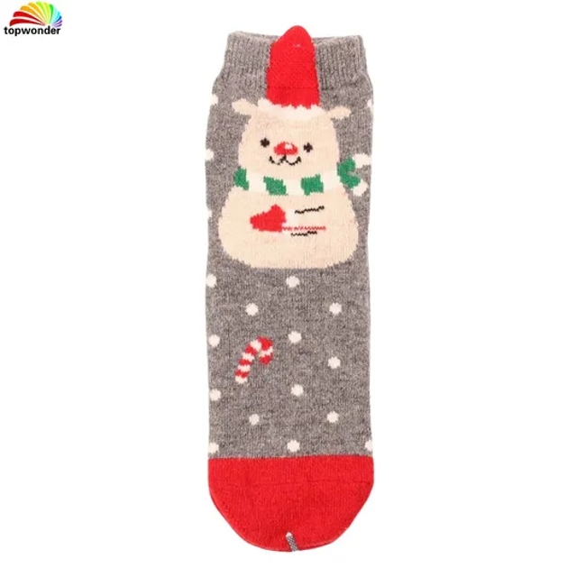 Customize All Sorts of Thick Warm Terry Winter Thermal Wool Sock Cozy X-Man Christmas Sock in Many Designs, Colors and Sizes