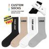 Make to Order Customised Packaging Socks-Stocking Wholesale Sports Custom Logo Brand Women Men Print Crew Gym Sport Socks