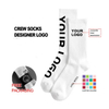 Make to Order Customised Packaging Socks-Stocking Wholesale Custom Logo Brand Designer Men Crew Manufacturer Cotton Custom Socks