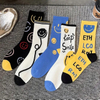 OEM Manufacturer Logo Wholesale High Quality Factory Print 100% Cotton Soft Stripe Crew Gym Brand Design Csutom Sports Men Women Unsiex Socks
