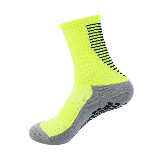 Wholesale Unisex Custom Logo Socks Crew Knitted Soccer Sports Grip Men′s Socks