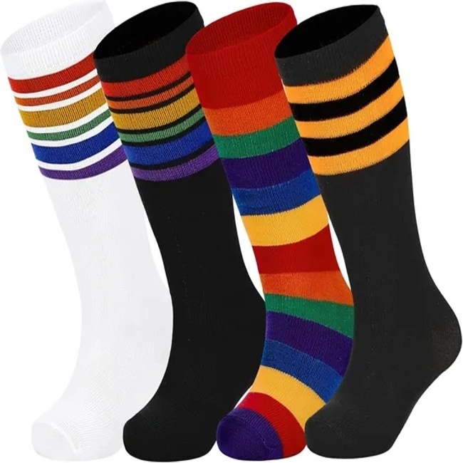 Men′s Cushioned Grip Soccer Socks, Anti Slip Pads Sports Athletic Crew Socks Football Baseball Basketball Socks