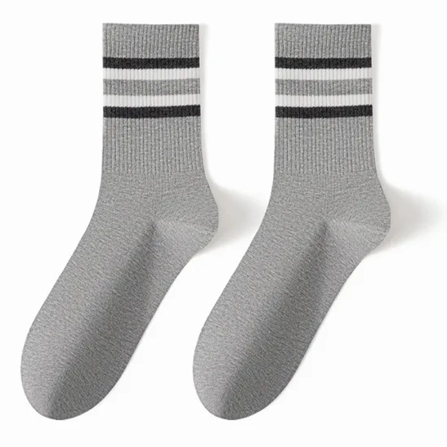 Wholesale Custom High Quality Cotton Printed Logo Crew Jacquard Fashion Women Unisex Basketball Classic Knitted Men′s Socks