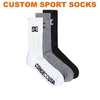 Xianghui Custom Logo Crew Socks Men Running Sport Cycle Athletic Basketball Socks