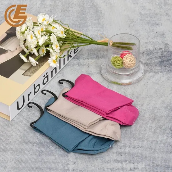 Men′s and Women′s Custom Pure Color Socks Anti-Bacterial Summer Crew Socks