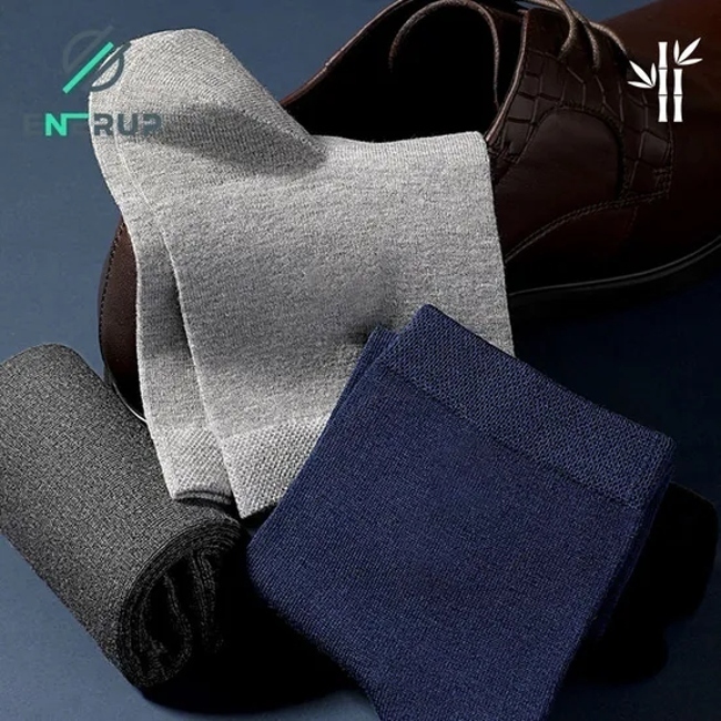 Enerup Custom Men Crew MID-Calf Socks Unisex Bamboo Socks