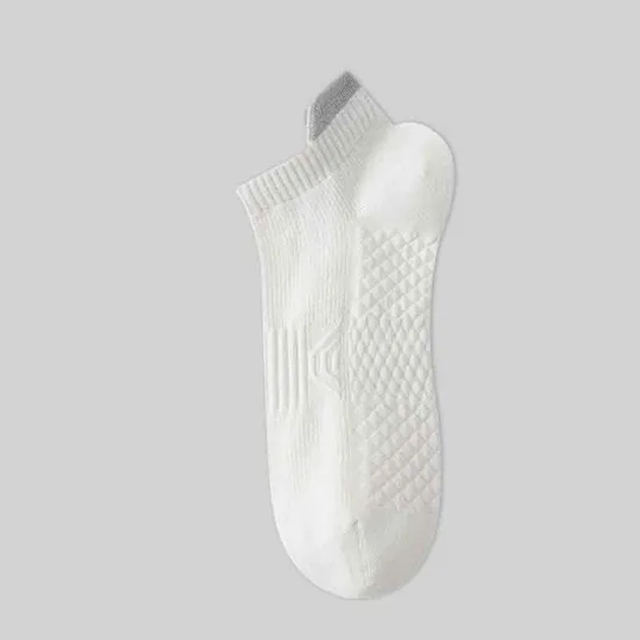 Men′s 7A Antibacterial and Deodorizing Summer Mesh Thin Short Socks Low-Top All-Cotton Breathable and Sweat-Absorbent Pure Cotton Men′s Boat Socks