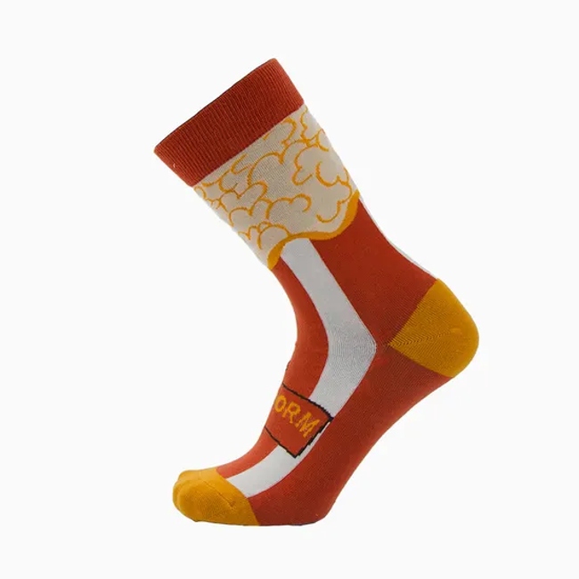 Unisex Man Women Custom Wholesale Jacquard Cotton Men Crew Socks