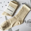 High Quality Low MOQ Fashionable Custom Logo Solid Colorful Knitted Cotton Crew Men′s Socks