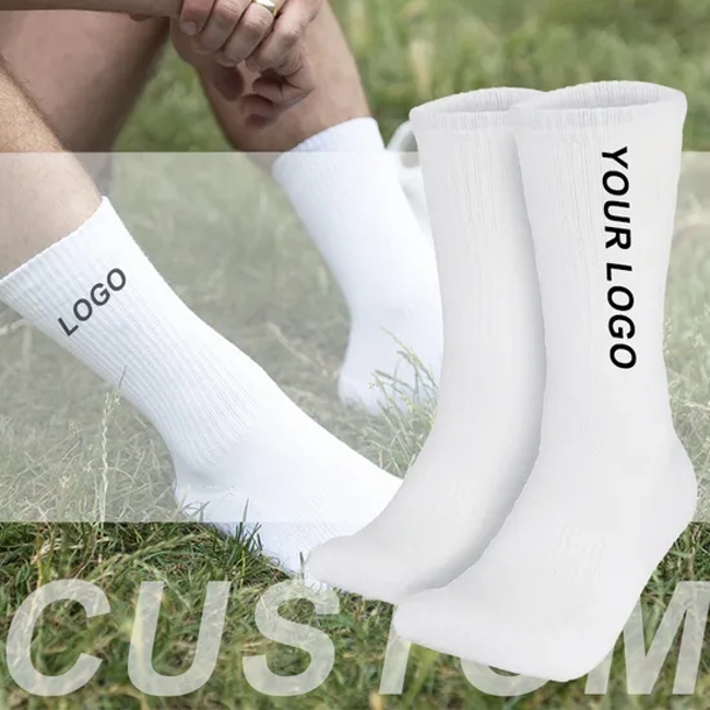 High Quality Custom Men Casual Crew Socks Private Your Label Cotton Socks