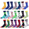 Wholesale Custom Designer Socks High Quality Bamboo Cotton Logo Sock Custom Colorful Happy Crew Men Socks