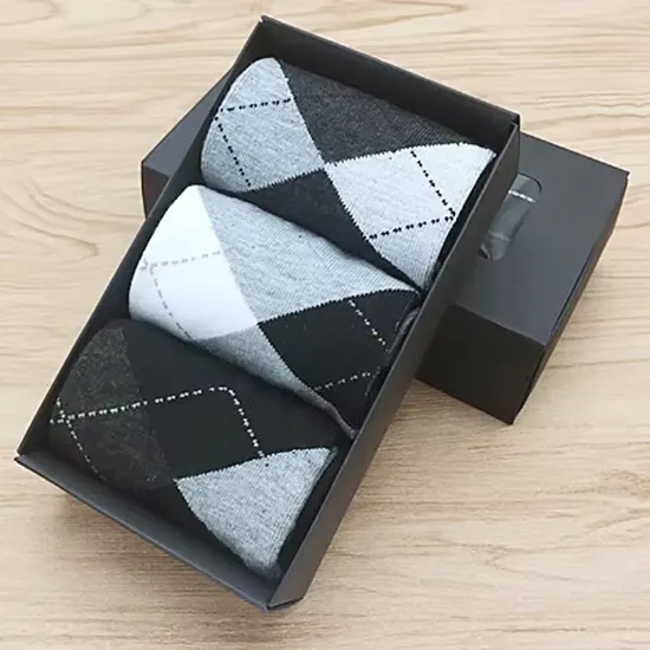 Custom Design Apparel-Accessories Sock-Stocking Classic High Quality Men Cotton Formal Business Dress Crew Socks