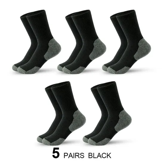 Men′s Cotton Anti-Slip Sweat-Absorbing High Quality 168n Knit Sports Crew Socks