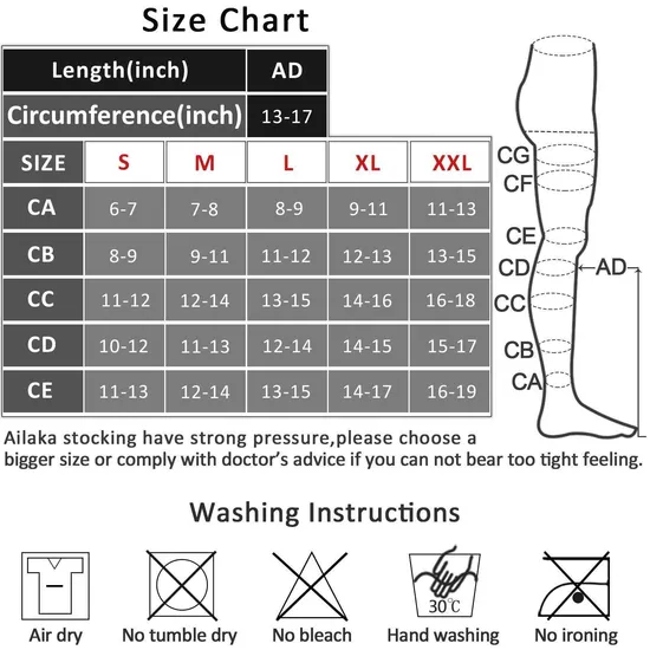 Post Surgical Knee Graduated Anti Slip S Open Toe High Quality Men Women Calf Plus Size Compression Socks Medical 15-20 Mmhg