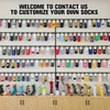 Wholesale and Customize Fashion Sock Cotton Sock Knee High Sock Crew Sock for Men Women and Kids
