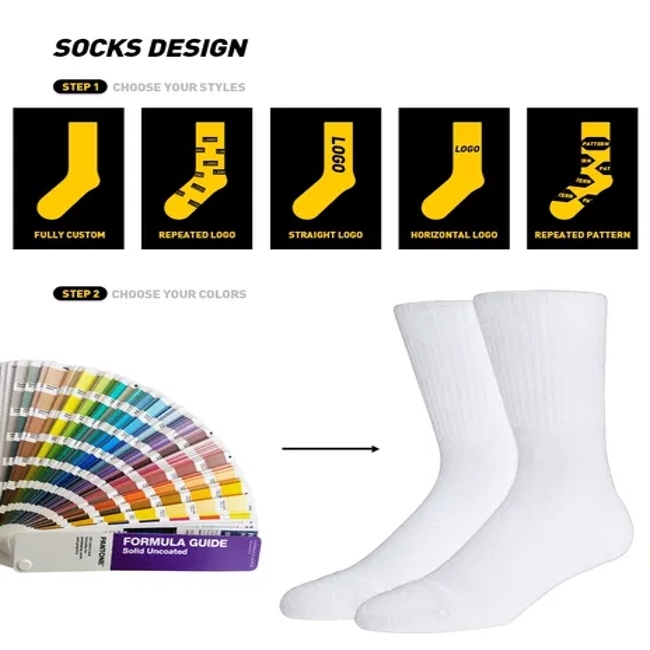 Cheap Wholesale OEM Socks Designer Custom Your Own Logo Women Crew Logo on Socks Custom Cotton Sock for Man