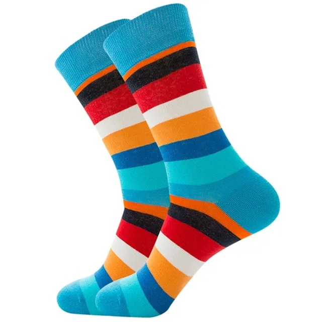 Make Your Own Custom Logo 100% Cotton Chaussette Business Men Crew Happy Funny Crazied Colorful Socks for Men