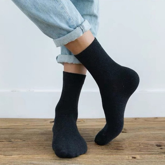 Summer Custom Logo Breathable Business Socks Wholesale Fashion Men Plain Crew Classic Bamboo Socks