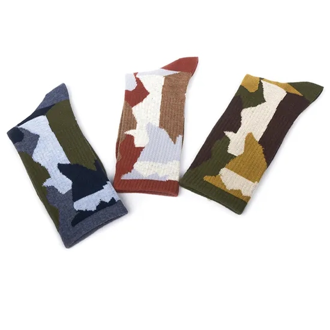 Men Camo Socks Soft Cotton Hunting CS Breathable Sock Camping Crew Stocking Socks