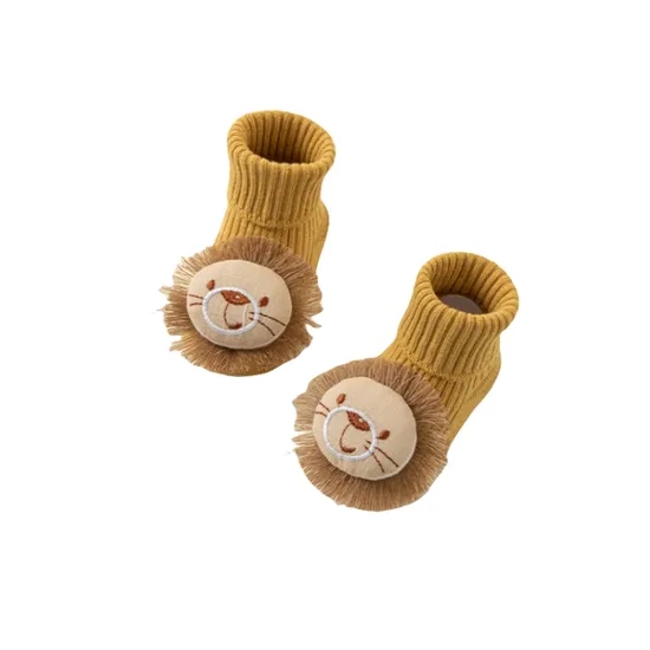 Anti Bacterial Breathable Skin Friendly Babies Fashion Lovely Cute Cotton Ankle Crew Soft Little Sock with D Accessory Plush
