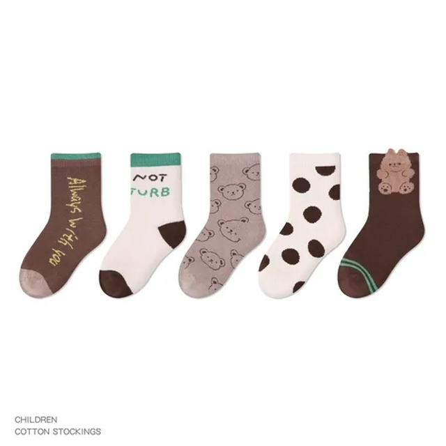 Cotton Eco Friendly Cartoon Animal New Born Anti Slip Baby Kids Socks