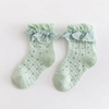 Children′s Socks Spring Summer Lace Mesh Breathable Thin Princess MID Tube Baby Socks