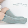 Fashion Soft Breathable Baby Girls Lace Net Stockings % Cotton Mushroom Edge Children Sock Kids Long Crew Socks