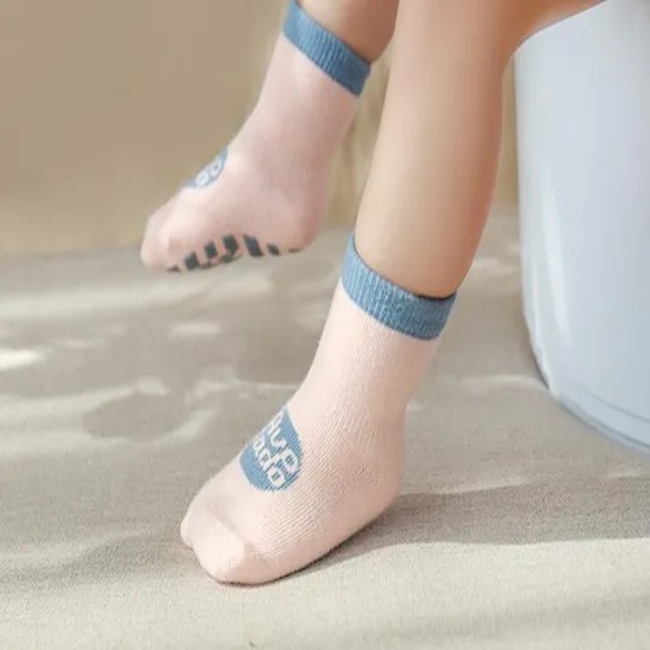 Infant Baby Socks Newborn Non Slip Socks Terry Anti Slip Toddler Cotton Socks with Grips