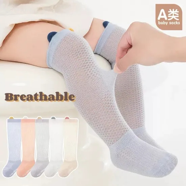 Fashion Breathable Thin Kids Sock Cute Colorful Cotton Crew Stockings Custom Children Baby Socks