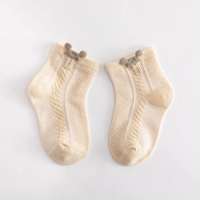 Summer Thin Breathable Mesh Baby Socks Short Tube Cartoon Baby Socks